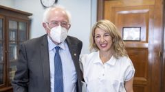 La vicepresidenta segunda y ministra de Trabajo Yolanda Daz se reuni en Washington con el senador Bernie Sanders.