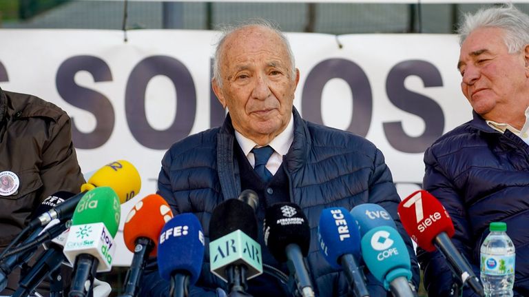 José Antonio Casanueva en el acto que ha protagonizado en Sevilla.