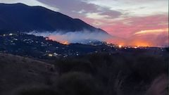El incendio declarado en Mijas