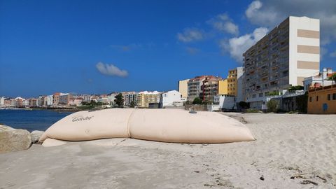 Playa de A Carabuxeira, en Sanxenxo, a 28 de junio del 2021