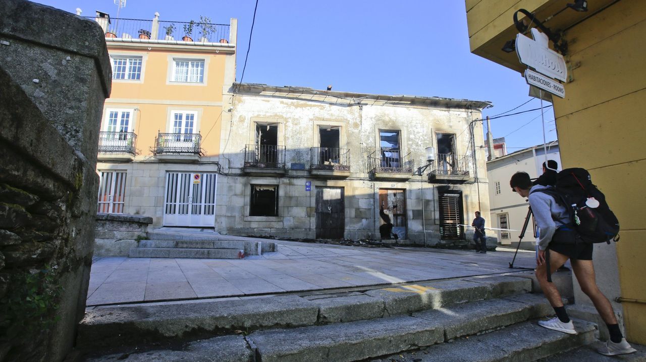 La Casa das Arsenias tras el incendio sufrido en el 2019