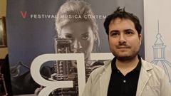 Hugo Gmez-Chao Porta, compositor y director del festival RESIS de msica contempornea de A Corua