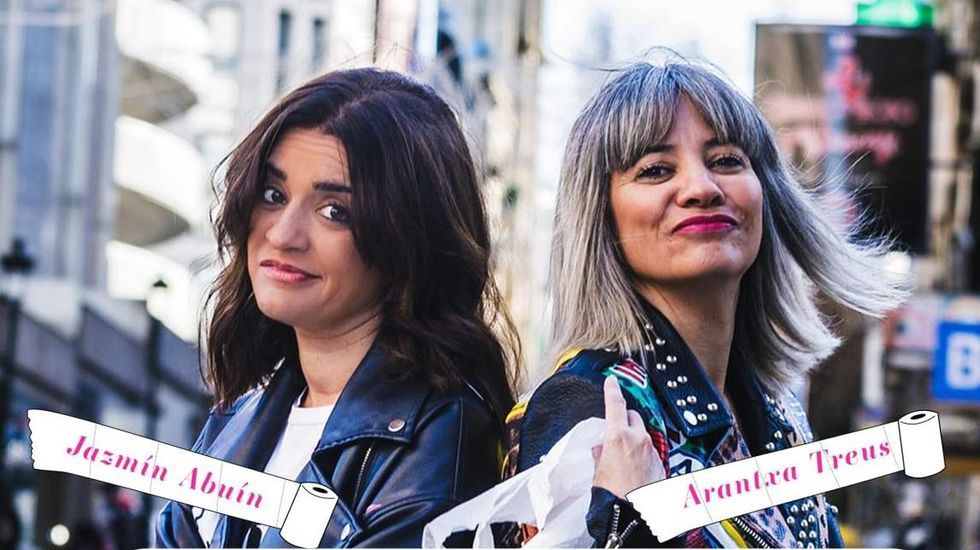 Las im�genes de la marea violeta en Ferrol por el 8M.Jazm�n Abu�n y Arantxa Treus, en la imagen promocional de su Chou