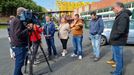 Los comits de empresa de Navantia Ferrol y Fene reclamaron esta maana responsabilidades por el accidente