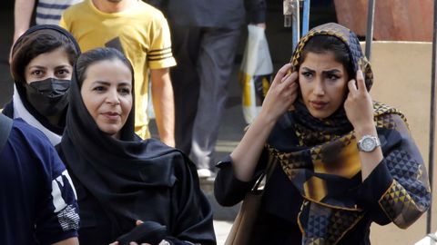 Un grupo de mujeres en Teherán.