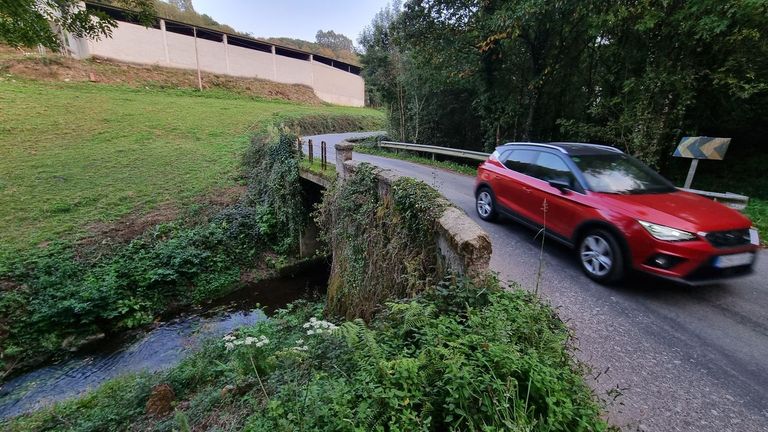 Puentes sobre el río Azúmara que divide Pol y Castroverde y que será ampliado