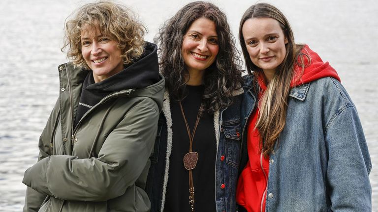 A actriz Ledicia Sola inicia en Ourense a rodaxe da súa ópera prima, «As aguas»