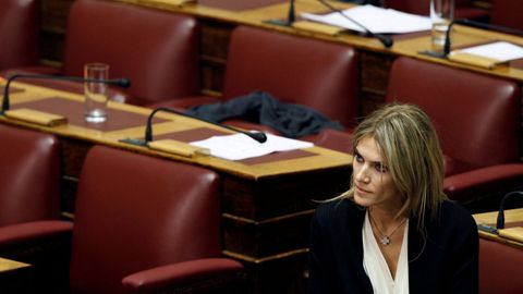 Imagen de archivo de Eva Kaili en el Parlamento de Grecia.