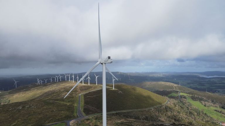 La capacidad para generar electricidad de Galicia solo creció un 1 % en el 2025