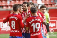 Celebraci�n gol del Sporting