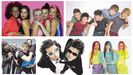 De izquierda a derecha y de arriba abajo, las Spice Girls, Auryn, El Canto del Loco, Pereza y las Sweet California