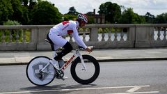 Cancellara entrena en el circuito londinense