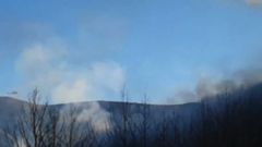 Espectaculares im�genes del incendio en Palacios del Sil