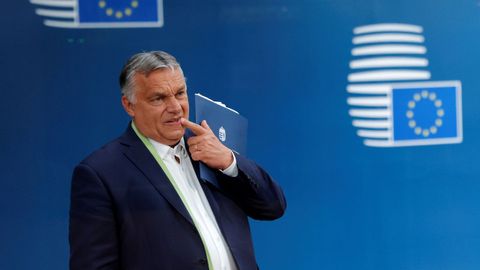 El primer ministro húngaro, Víkctor Orbán, en una cumbre europea en Bruselas