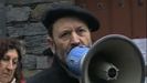 Pepe el Ferreiro, durante una concentraci�n llevada a cabo en Grandas de Salime