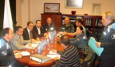 La junta local de seguridad de Sarria se reuni� en Alcald�a.