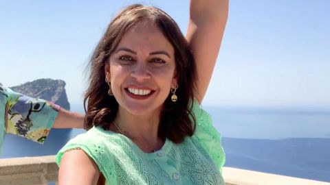 La periodista Mónica Domínez, en «Viajeros Cuatro»