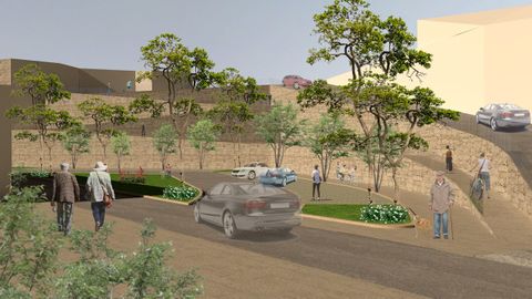 Simulación del proyecto de mejora del entorno de la plaza de San Roque y el cementerio