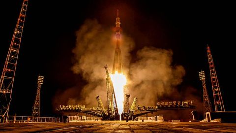Despegue del cohete Soyuz TMA-13M