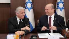 El primer ministro, Naftali Bennett (izquierda), y el ministro de Exteriores, Yair Lapid.