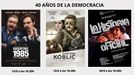 Cartel del ciclo de cine  Argentina. 40 años de democracia 
