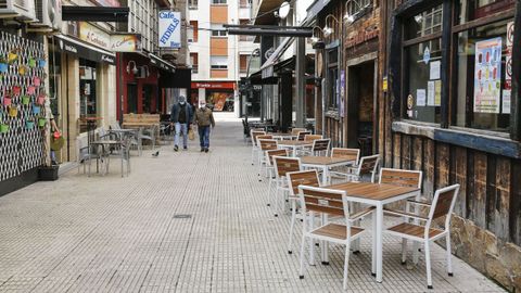 Ambiente de terrazas en Verín