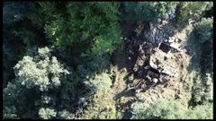 Una vista aérea de las excavaciones arqueológicas realizadas el año pasado en el yacimiento romano del monte Cido, en una captura de un vídeo del Consejo Superior de Investigaciones Científicas