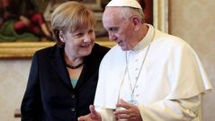 Angela Merkel visita al Papa Francisco