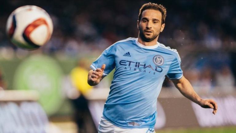 Pablo Álvarez durante su etapa como jugador del NY City