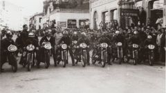 Carrera de motos por la Ronda en el San Froilán de 1957
