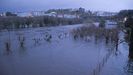 La crecida del río Miño inunda el Club Fluvial de Lugo