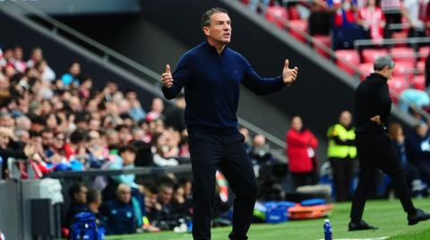 Luis Carri�n, durante el Athletic-Real Oviedo
