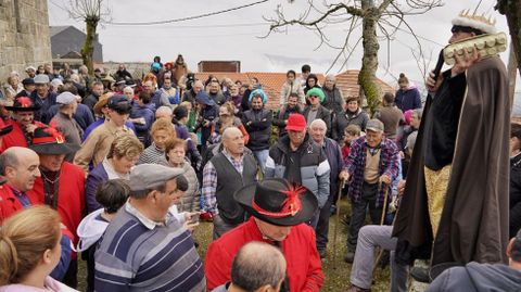 Celebración del Rei do entroido de Covelo, en Melón