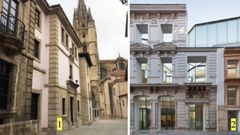 Imagen del edificio que se prev demoler para ampliar el Museo de Bellas Artes de Asturias