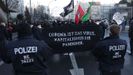Protestas en Beln contra la gestin de la pandemia