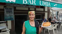 Mari Carmen Souto se jubila tras 50 aos trabajando en el bar Umia