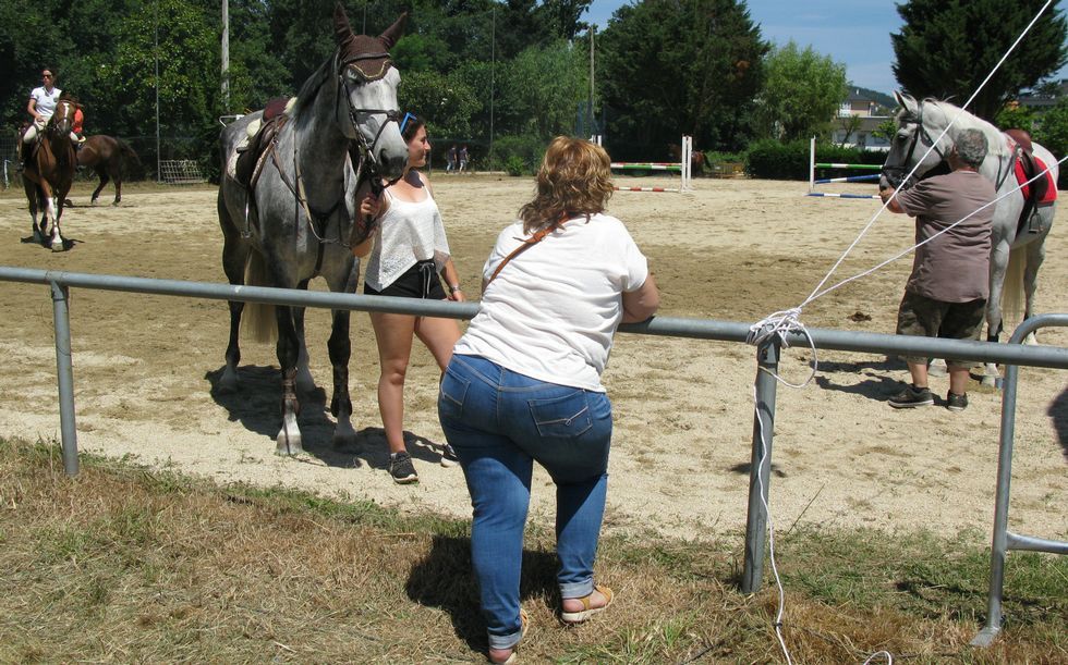 Los competidores disponen de un espacio para entrenar. 