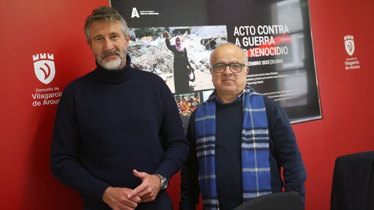 Alberto Varela junto a Anan Abdallah