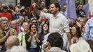 El ministro de Consumo, Alberto Garzón, en un mitin en Valencia durante la reciente campaña electoral