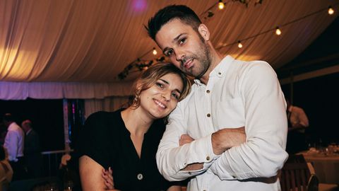 Patricia París con su marido, David