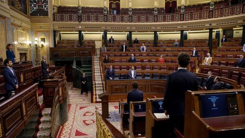 Minuto de silencio al inicio de la sesión en el Congreso de los Diputados