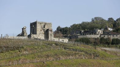 La Torre de Puga, en Toén, es lo que queda del pazo de Olivar. Se encuentra en ruinas. En los siglos XV y XVI perteneció al caballero don Gonzalo de Puga.