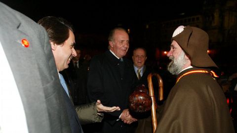 Con Aznar y el rey Juan Carlos I, en el 2003.