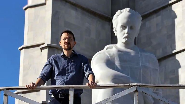 Pablo Iglesias, cantinero en Cuba