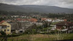 Vista de Taragoa, parroquia de Rianxo.
