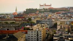 Vista de Bratislava, la capital de Eslovaquia