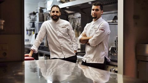 Julio Sotomayor y Daniel Guzmán, chefs del restaurante Nova de Ourense
