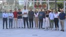 David Filgueiras (el segundo por la izquierda) y Daniel Enrquez (quinto por la izquierda), junto a los investigadores del equipo.