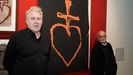 Carlos Pita y Pedro Vasco, comisarios de la exposicin Cabanas MMXXIII con obras de Xaime Cabanas 