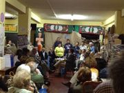 Arang�ena, durante su intervenci�n en la reuni�n de afectados